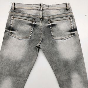 GREY SLIM FIT JEANS FOR MEN