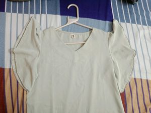 Top With Diamond Attached Sleeves