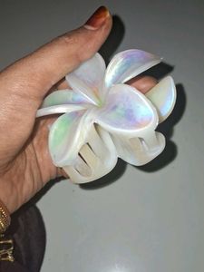 Iridescent Flower Hair Clip