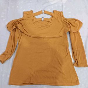 Mickey Mouse Cold Shoulder Top