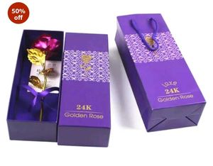 24K Gold Dipped Red Rose with Gift Box