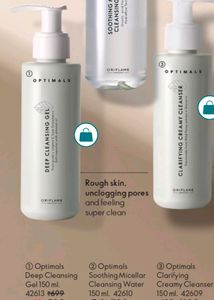 Oriflame Optomal Deep Cleansing Gel And Love Nature Face Wash Combo