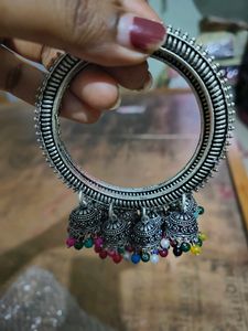 German Silver Jhumka Bangles