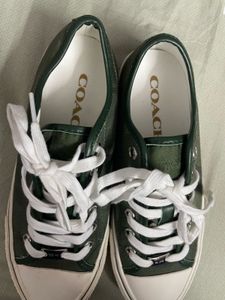 Coach Green Canvas Sneakers