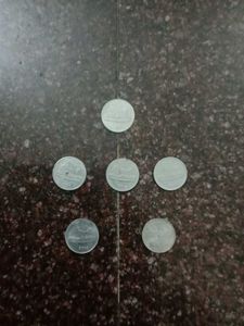 6 Old 50 Paisa Coin From Different Years