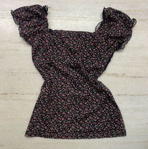 Pinteresty Floral Bustier Top