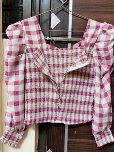 Pink Bow Top ( Very Stretchable)