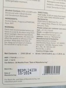 BellaVita SENORITA WOMAN Perfume