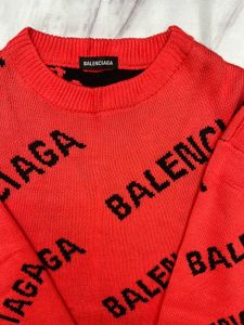 Balenciaga Red Knit Sweater