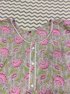 Floral Print Short Kurta