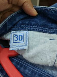Ripped Hem Jeans