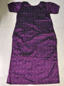 Purple Polka Dot Kaftan