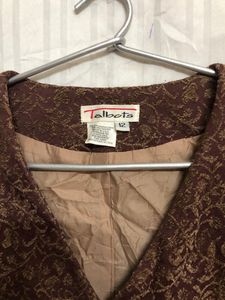 Talbcts Brown Printed Vest