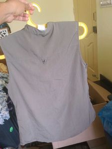 Stylish Olive Green Sleeveless Top