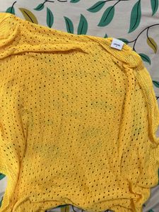 Urbanic Yellow Knit Cover Up