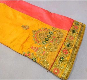 new  Rajashthani Design wedding silk saree 💕💕