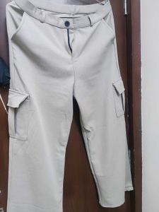 Wide Leg Pleated Trousers (With Pockets)