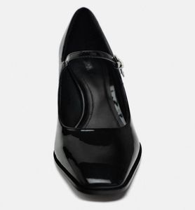 Zara Black Mary Jane Heels