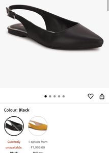 Chic Black Slingback Flats