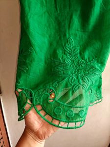 Elegant Green Cutout Dress