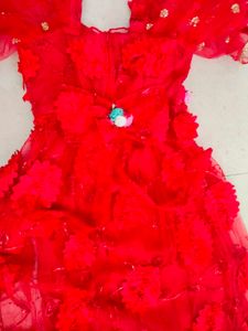 Girls Party Wear Sequence Work Frock