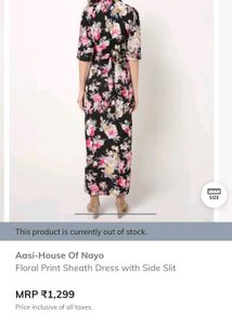 Floral Print Slit Maxi Dress