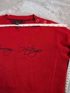 Tommy Hilfiger Red Knit Sweater