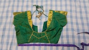 Vintage Model! Elegant Green Checkered Saree