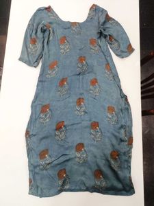 Floral Print Dress Churidar Combo Of 2