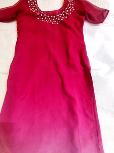 Beautiful dual-shade kurti