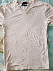Pink V-Neck T-Shirt