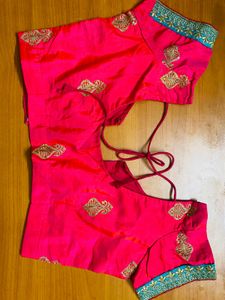 💕Pink &amp; Gold Embroidered Blouse💕