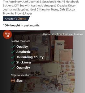Vintage Scrapbook Paper &amp; Stickers Set