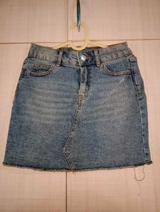 Denim Mini Skirt
