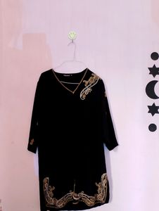 Black Pathani Kurti