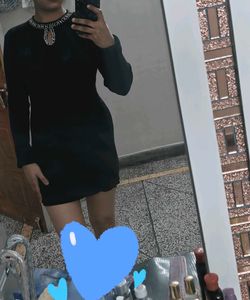 Black Stone Work Dress