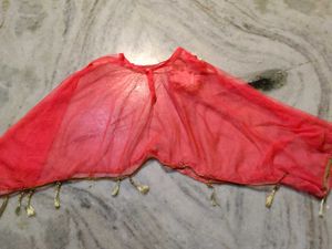 Indowestern Lehnga With Poncho