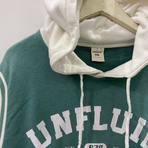 UNFLUID Green &amp; White Hoodie