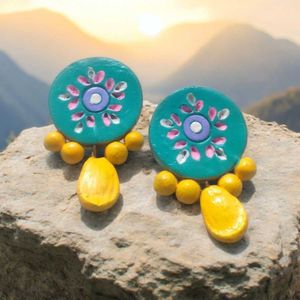 Handmade Terracotta Earrings.