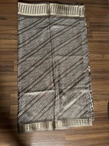 Brown Printed Saree