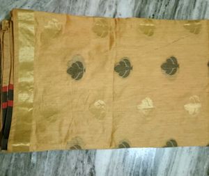 Gold Colour Saree For Sale..