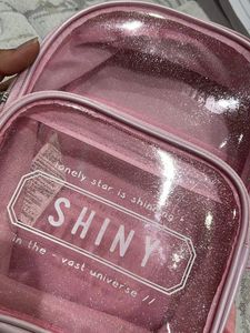 Pink Clear Mini Backpack