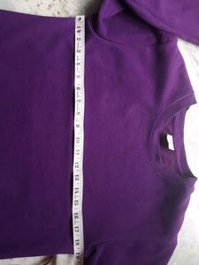 Branded Purple Oversized Sweat Shirt For Girls