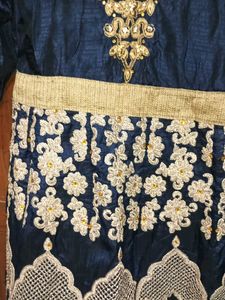 Embroidery Long Gown