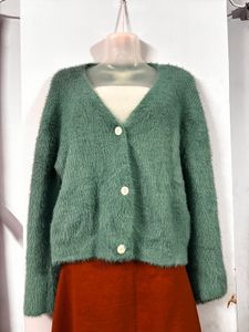Yellow Knit Cardigan