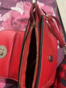 Red Sling Purse