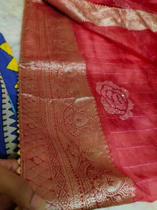 organza beautiful 😍 saree no blouse