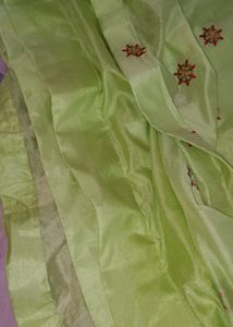 Premium Quality Chanderi Long Embroidery Dress Set