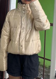 Beige Puffer Jacket