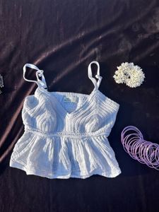 Indowestern white top
